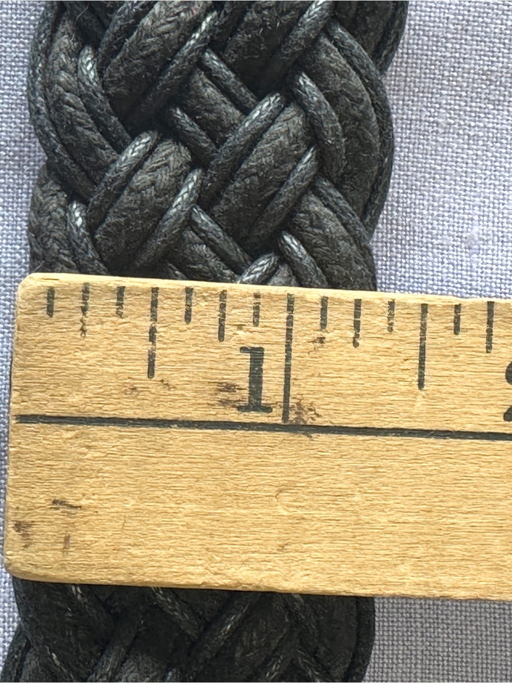 Vintage Boho Braided Medallion Belt - Mixed Metal Tribal Statement - 38” - Picture 8 of 9